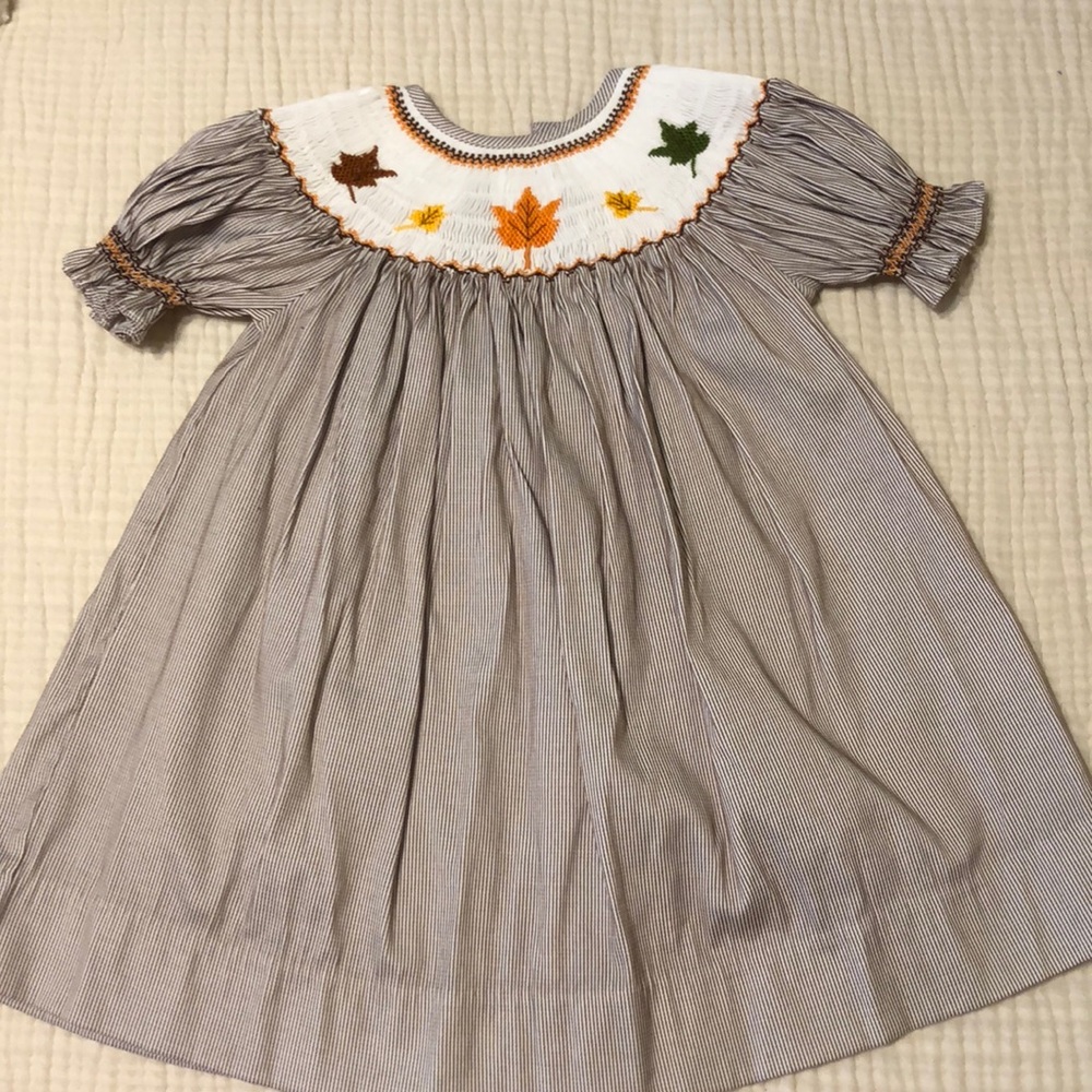 Classy Couture Smocked Fall Dress